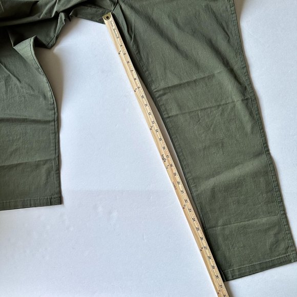 English Laundry Chino Men's Slimmer Straight Leg Pants 40 x 32 Olive Green - Picture 11 of 15